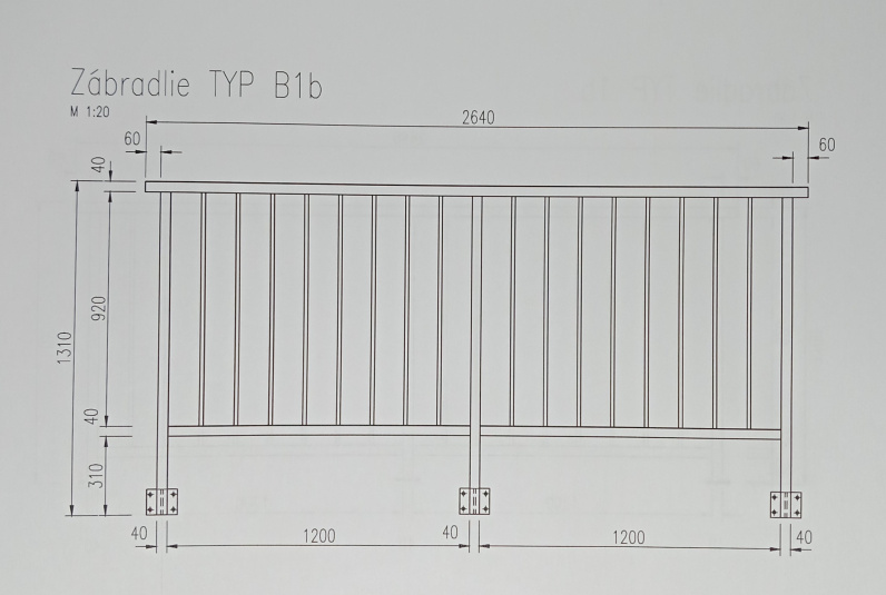 Produkty / TYP B1 - Výplň zvislá - foto