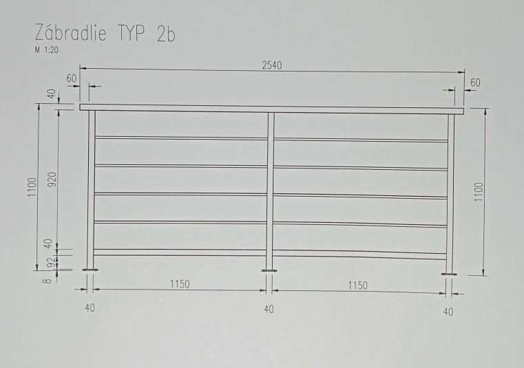 TYP 1 / TYP 2 - Výplň vodorovná - foto