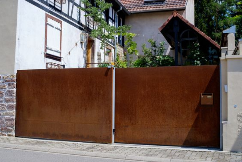 Výroba / Výroba z CORTEN-ového materiálu , Brány , ploty, nábytok , doplnky ... - foto