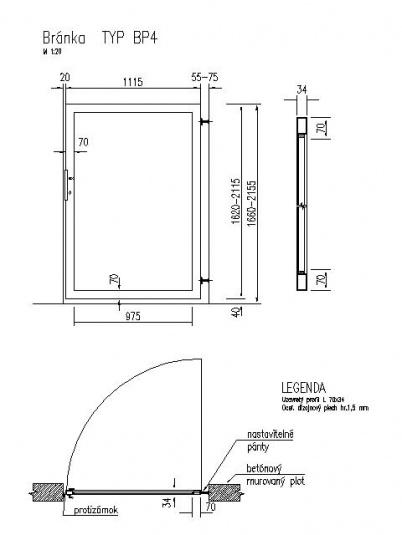 Produkty / Dizajnová bránka IPFL30.1256 - foto
